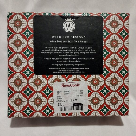 Wild Eye Designs || Wine Bottle Stopper Set - Picture 2 of 4